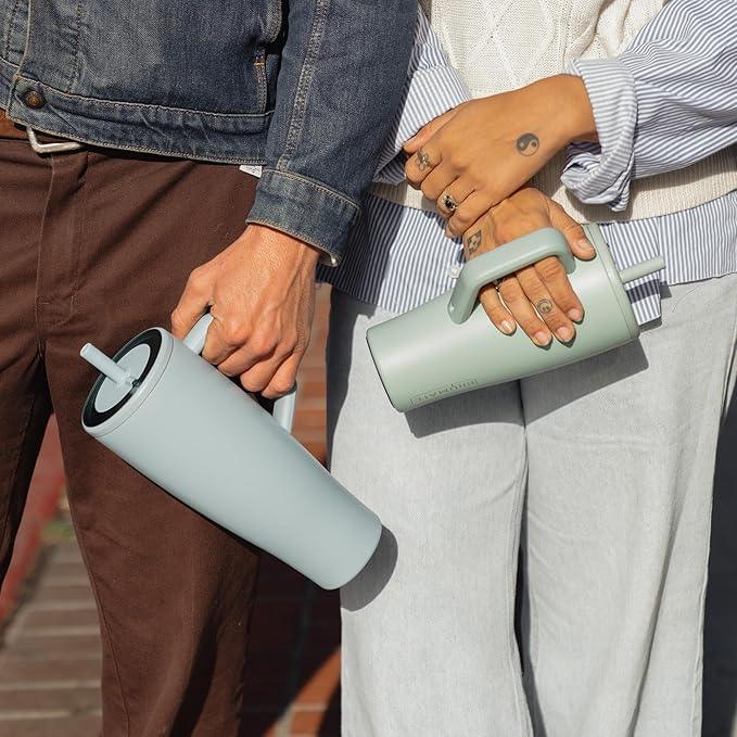 BrüMate Era 40 oz Tumbler with Handle & Straw | 100% Leakproof Insulated Water Bottle Tumbler with Lid & Flexible SoftSip Straw | Made of Stainless Steel | Cup Holder Friendly | 40oz (Onyx Leopard)