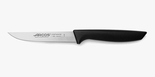Arcos Vegatable Knife 4 Inch Stainless Steel. Professional Vegetable Knife for Peeling Fruits and Vegetables. Ergonomic Polyoxymethylene Handle and 110 mm Blade. Series Niza. Color Black