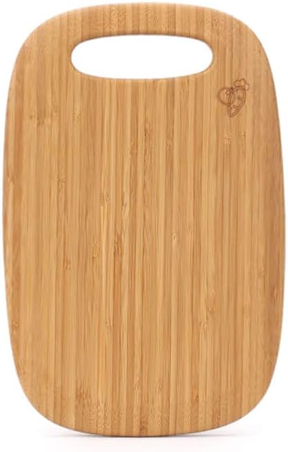 Board Bamboo Cutting Board with Handle Wooden Cutting Board for Kitchen Board Set for Vegetables Meat Cheese Cutting Board for Carving Meat or Vegetables (Carbonized Color M