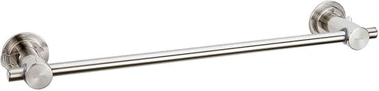 BOPai 24 inch Suction Cup Towel Bar – No Drill, for Smooth Surfaces Only, Brushed Nickel