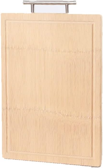Board Bamboo Board with Handle and Juice Groove Cutting Board for Kitchen Cutting Board for Meat Cheese and Vegetables Cutting Board for Carving Meat or Vegetables(