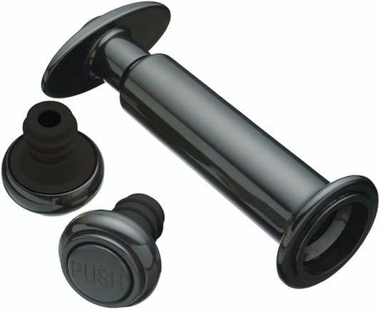 BarCraft Wine Vacuum Pump and Bottle Stoppers Set in Gift Box, 3 Pieces