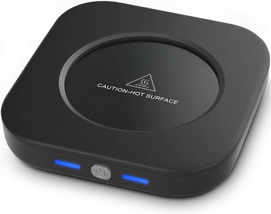 Electric Coffee Cup Warmer for Office Desk, 24W Mug Warmer Plate with Auto Switch Off, 3 Heat Settings Tea Warmer, Beverage Warmer Coffee Accessories