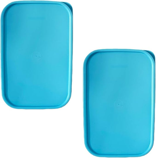 NewTupperware Modular Mates 1610 Rectangular Replacement Seal (LID ONLY) 10.75" X 7" Set of 2 (Serene Sky)