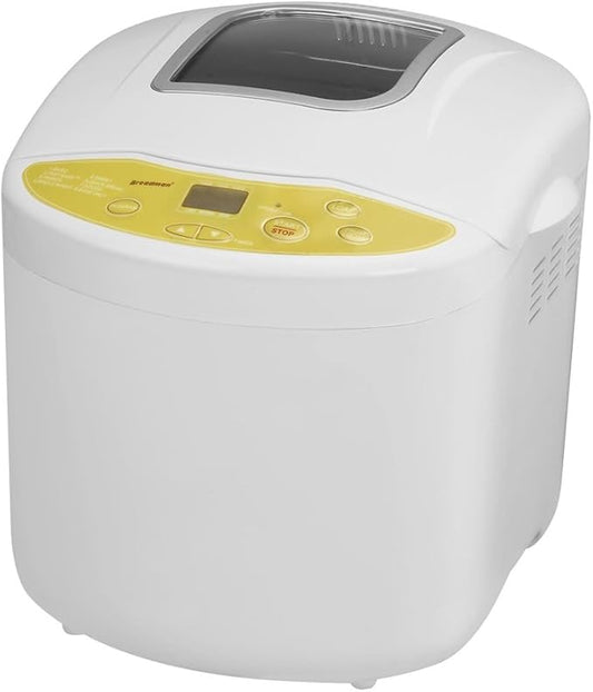 Breadman TR520 Programmable Bread Maker for 1, 1 ½ , and 2-Pound Loaves, Cream,White