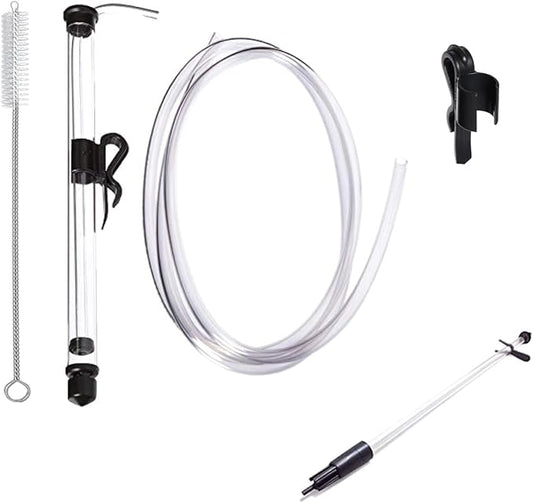 Fermtech Mini 14" Long Deluxe Siphoning Kit – Complete Home Brewing Equipment for Beer, Wine, Mead, and Craft Brew Making; Includes Auto Siphon Pump, Food-Grade Transfer Hose, and Bottling Wand
