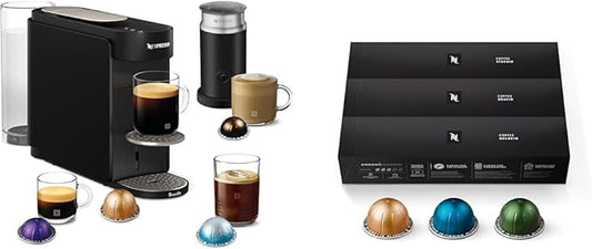 Nespresso Vertuo UP Bundle by Breville, Black with Capsules
