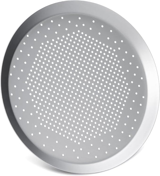 Beasea 10 Inch Pizza Pan, Pizza Pan with Holes Pizza Tray for Oven Crispy Crust Round Heavy Duty Aluminum Alloy Pizza Crisper Pan Pizza Baking Tray Bakeware for Home Restaurant Kitchen