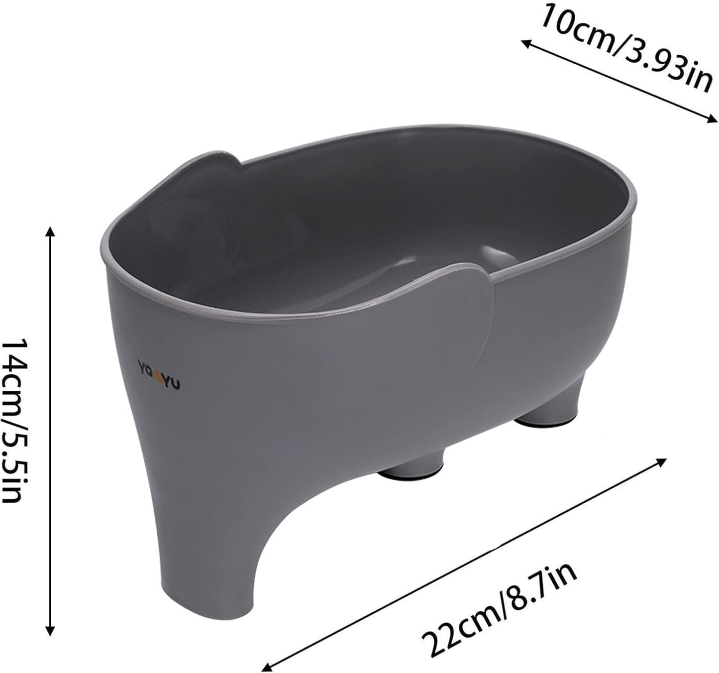 Vegetable Washing Basket with Elephant Drainage for Fruits, Pasta, Noodles - Green, 22x14x10cm/8.7 * 5.5 * 3.93in