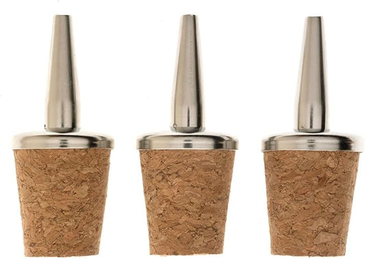 Barfly Liquor Dasher Tops, Stainless Steel, Fits Bottles with up to 20mm Diameter Opening