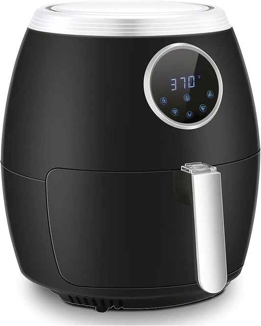 Antarctic Star Air Fryer,6 Quart (5.6 Liter) Electric Hot Air Fryers with LCD Control, Auto Shutoff & Nonstick Basket, Large Family Size with Oilless Cooker for Roasting/Baking/Grilling 1700W
