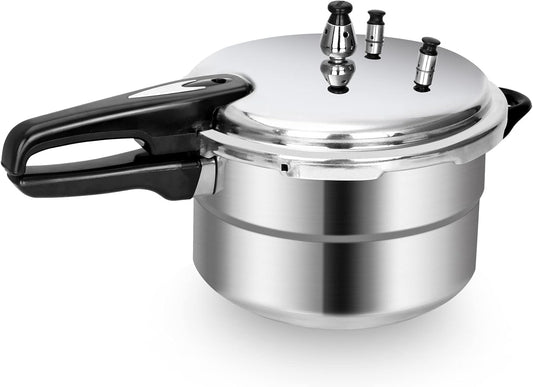 5.3 Quart Pressure Cooker, 10 Psi Induction Compatible Pressure Canner w/Multiple Pressure Control & Protection, Canning Rack Included