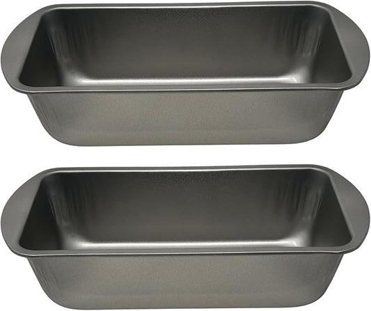 Bread Loaf Pans Set of 2, 10” x 5” Nonstick Bakeware for Banana Bread, Meatloaf, Zucchini, Pumpkin, Sourdough, Steel Loaf Baking Pans, Dishwasher Safe