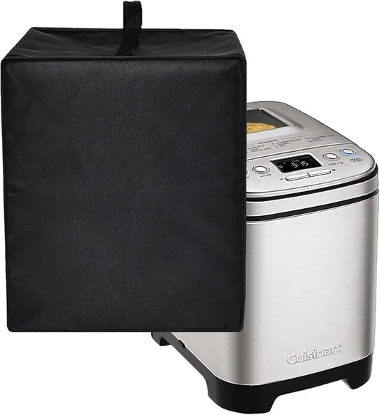 Bread Maker Machine Cover for Cuisinart Bread Maker Machine, Heavy Duty Waterproof Protective Bread Machine Cover Compatible for Cuisinart Compact and Automatic Bread Maker Machine CBK-110P1 (Black)