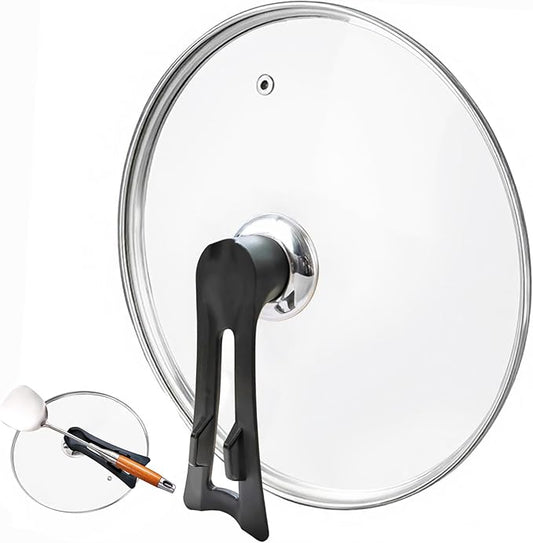 Glass Lid For Pots, Pans and Skillets, Round Tempered Clear Glass Cover Replacement with Steam Vent, Heat Resistant Handle, 11″, 12″, 12.5″, 13.5″ And 14″