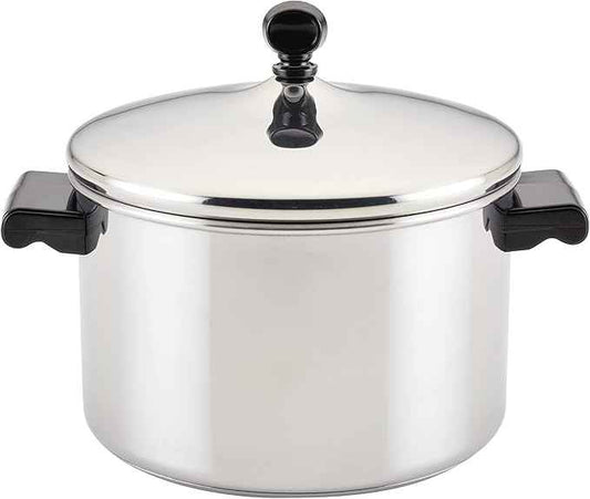 Farberware Classic Stainless Steel 4-Quart Covered Saucepot - - Silver