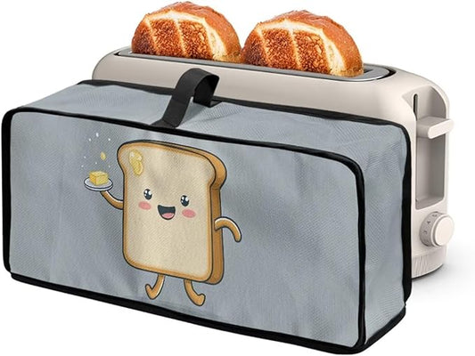 Bread Fabric Toaster Cover 2 Slice Anti-sputtering Slim Toaster Cover Dust Proof Washable Kitchen Appliance Covers for Women, Anti Fingerprint Protection