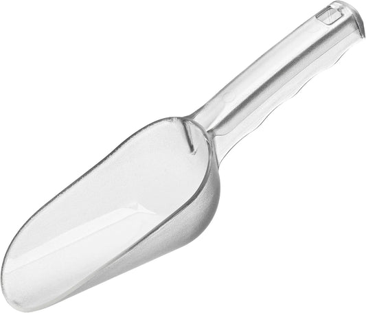 ice maker scoop,ice scoopers for ice bucket,Polycarbonate Utility Ice Scoop, 12 Oz, No BPA,Clear, Ergonomic Handle, Applicable to: Ice Maker, Ice Cream, Pets Food, Coffee Beans(1 pack) M
