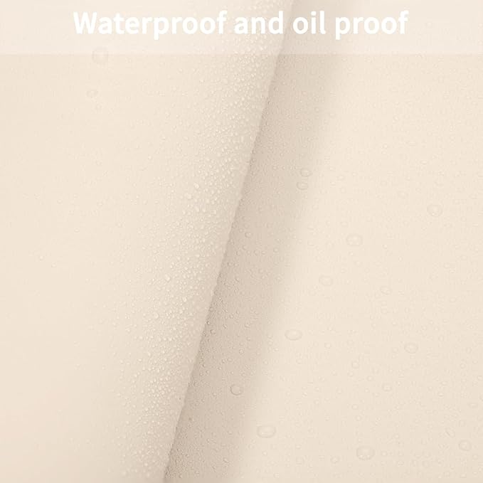 Table Cover Rectangle for Dining Room Table - Can Be Used On Both Sides Waterproof and Easy to Clean Good Flatness Used for Dining Table(Off White+Light Gray 44x96)