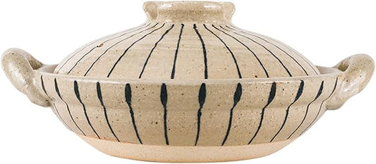 Heat Resistant Ceramic Casserole, Round Earthen Pot Cookware with Lid for Dinner and Party, Uniform Heating Stockpot for Stew, Soup, Steam, Bake(1000ml/1.1quart, White)