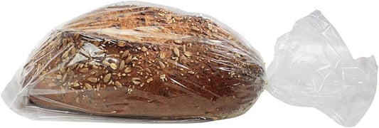 Bread Bags with Ties, Reusable, 100 Clear Bags and 100 Ties