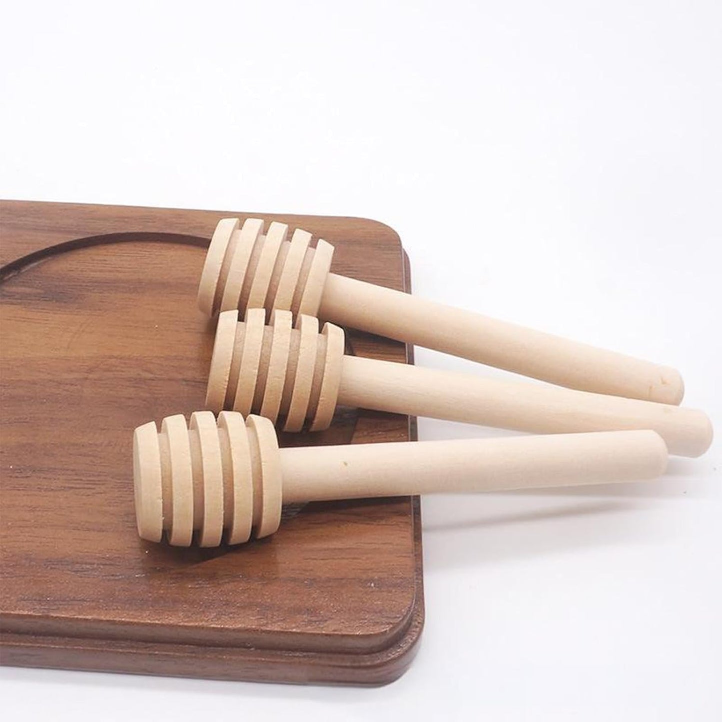 70 PCS Honey Dipper Stick,3 inch Mini Honey Dippers, Wooden Honey Dipper Stick,Honey Stirrer Honey Wand for honey Collecting Dispensing Drizzling Jar Portable and Wedding Party
