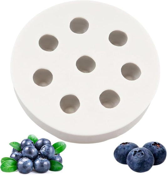 Blueberry Silicone Mold Fruit Chocolate Cake Decorating Silicone Molds For Cupcake Topper Candy Sugar Craft Polymer Clay Gum Paste