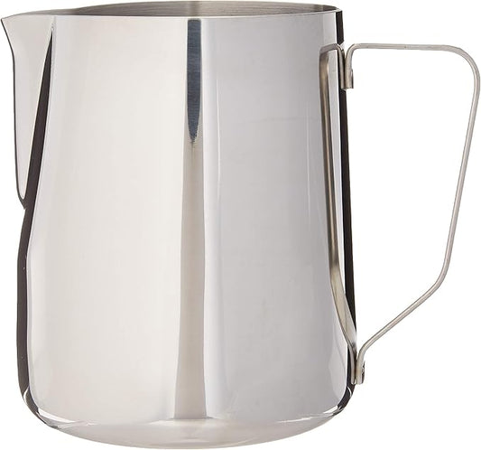 BrewGlobal Rhinoware Professional Milk Pitcher, Stainless Steel 32 oz (RHMJ32oz)