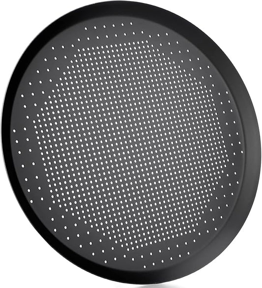 Beasea Pizza Pan 14 Inch, Perforated Pizza Pans with Holes, Heavy Duty Aluminum Alloy Round Pizza Crisper Pan Pizza Baking Tray Bakeware for Home Restaurant Kitchen