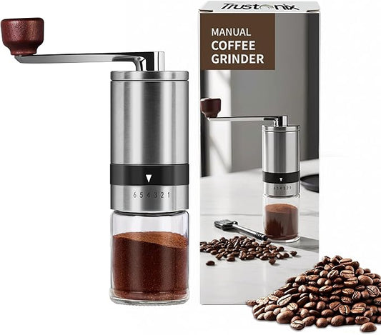 Portable Hand Coffee Grinder | Manual Coffee Grinder for Travel | Cocoa Beans Grinder | Portable & Compact Design | Smooth Grinding | Easy To Use | Higher Efficiency | Powerful & Stable