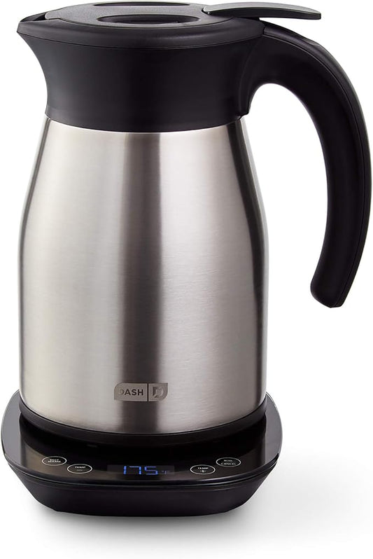 Dash Insulated Electric Kettle, Cordless Hot Water Kettle - Stainless Steel, 57oz/1.7L