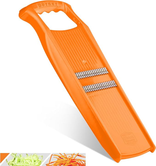 BORNER Roko PowerLine | Vegetable Grater Börner - Quality Made in Germany, Color:Orange