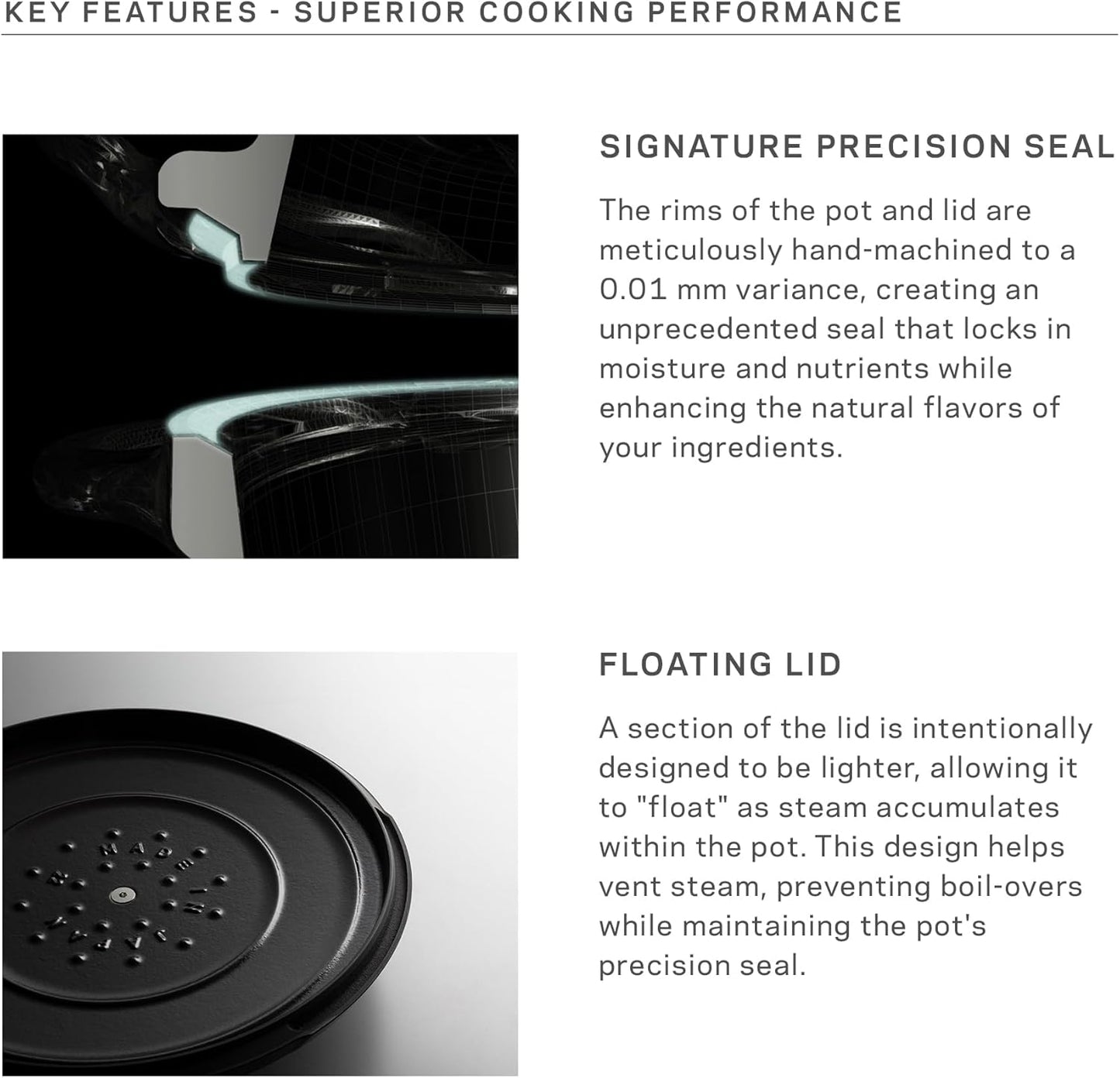 Vermicular Oven Pot 2.0 | Lightweight Enameled Cast Iron Pot | 14cm (1 Qt) | Non-Toxic | Induction-compatible | Dutch Oven | Made in Japan | Deep Ocean Blue
