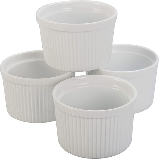 BIA Cordon Bleu Classic 8-Ounce Ramekin, Set of 4, White (900015S4SIOC)