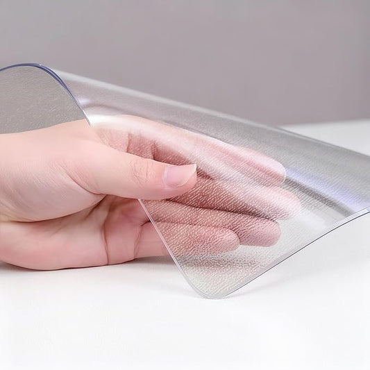 Frosted Table Protector 40 x 60 Inch, 1.9mm Thick Waterproof PVC Plastic Table Cover, Durable Table Pad for Dining Room, Kitchen, Writing Desk, and Coffee Tables