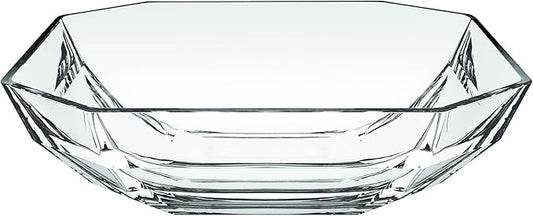 Barski Glass Large Centerpiece Octagon Bowl/Tray - 13" D European Quality - 13" Diameter - Serving Bowl - Made in Europe