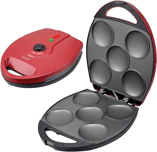 Brentwood AR-137R Electric arepa Maker, standard, Red