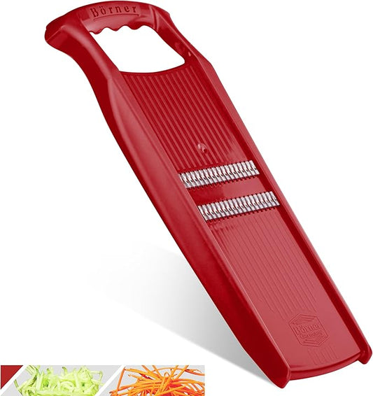 BORNER Roko PowerLine | Vegetable Grater Börner - Quality Made in Germany, Color:Red