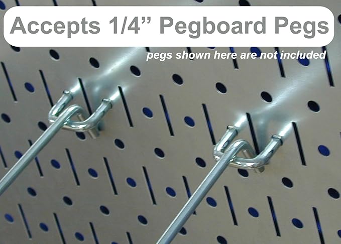 Wall Control Kitchen Pegboard Organizer Pots and Pans Storage Rack Organization Kit with Grey Pegboard and Black Accessories