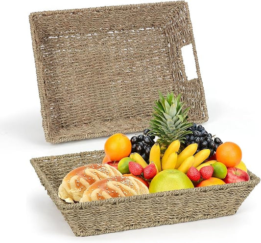 Wicker Seagrass Basket 2 Pack