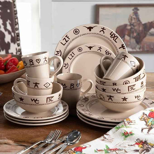 Branded 16 Piece Dinnerware Set
