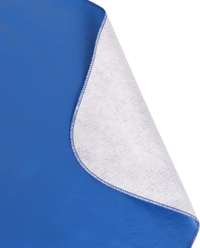 Yourtablecloth Heavy Duty Vinyl Round Fitted Tablecloth (Table Cover) with Flannel Backing Vibrant Colors Elasticized Tablecloth Great for Indoor and Outdoor Dining and Playing Cards 36” Ruby Red