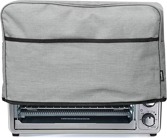 Crutello 6 Slice Toaster Oven Cover - Storage Pockets, Heavy-Duty Dust Covers