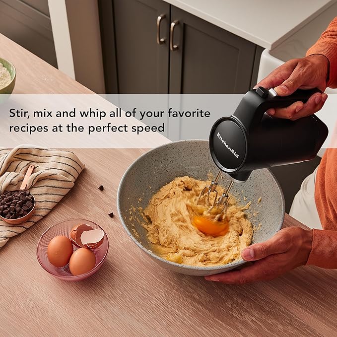 KitchenAid Go™ Cordless Bundle with Hand Mixer, Food Chopper and Kitchen Vacuum - battery included, KBUR131, Black Matte